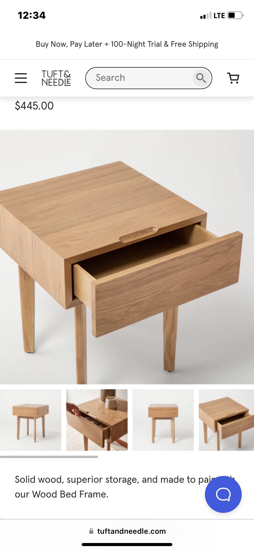 Nook Nightstand - Tuft And Needle - NEW