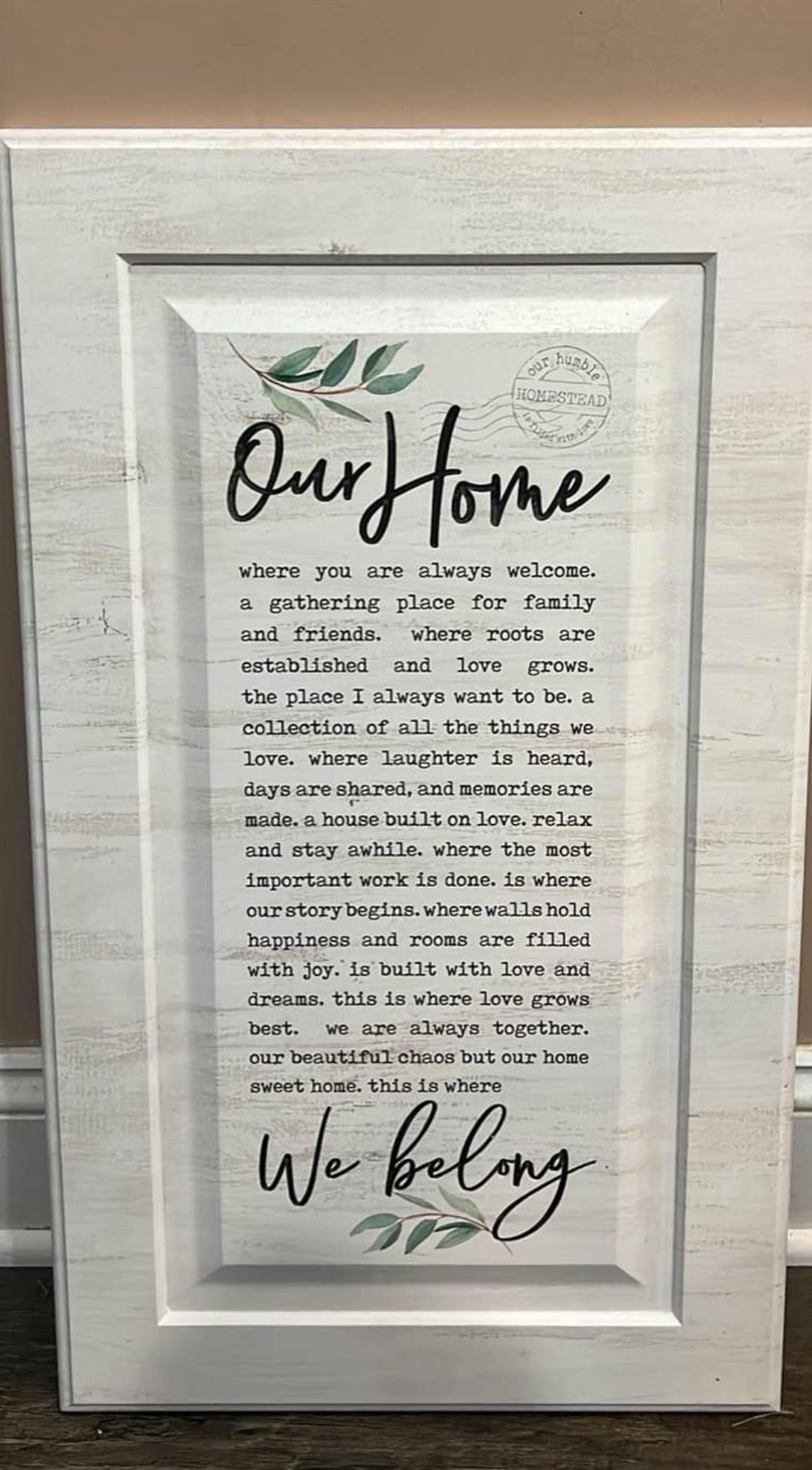Farmhouse Wooden Wall Sign