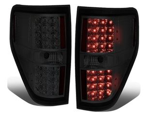 Ford F-150 09-14 Chrome Smoked LED Taillights  Luces traseras LED cromadas ahumadas para Ford F-150 09-14