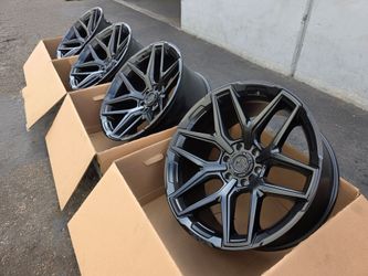 22x10" -18mm offset FUEL FLUX rims matte satin black