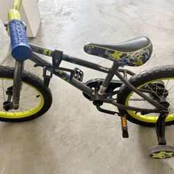 16” Bike For Kids With Training Wheels