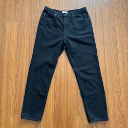 L.L. Bean Classic Fit Black Cotton Flat Front Straight Leg 5-Pocket Men's Pants