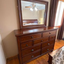 Bed Frame, Dresser And 2 Night Stands 