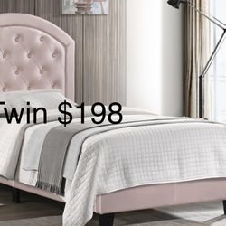 Cama Individual Nueva En Su Caja / No Incluye Colchon/ Bed Frame Twin New In Box 