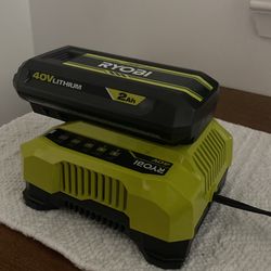 Ryobi Charger And Battery 