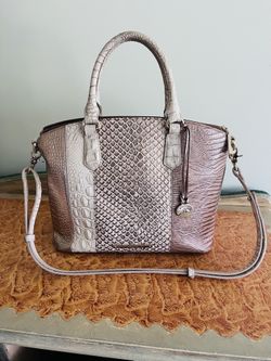 Brahmin Duxbury Medium Gold Cream Handbag