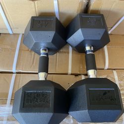 Dumbbells 45 lbs Pair Weights 