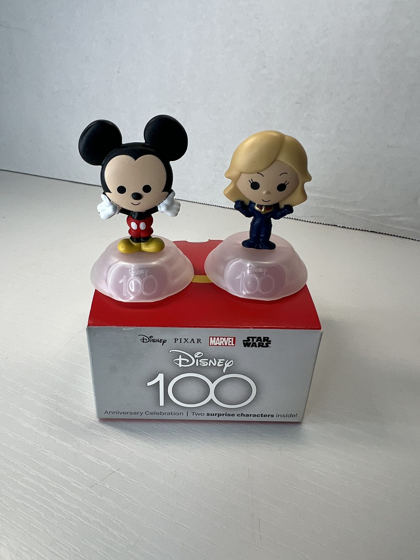 100 Years Disney Mickey & Captain Marvel McDonald's Happy Meal Toys