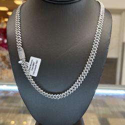 925 Silver Moissanite Necklace 