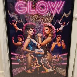 24x36 Glow Girls Wrestling Framed Collectable Poster Art 