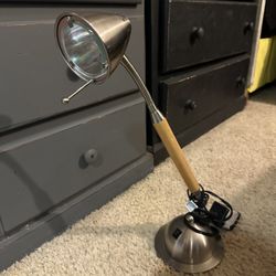 Metal Wooden Night Desk Table Lamp