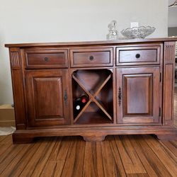 Wood Sideboard/Winerack/TV Stand