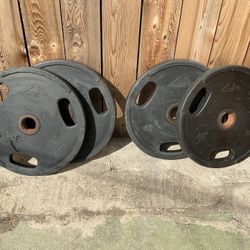 4) 45 Weights