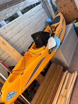 Cobra Explorer Kayak with seat ,paddles,storage hatches,kayak hangers,handles,roof carrier