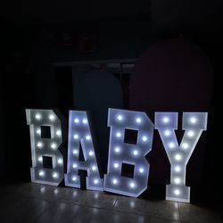 Letters For Baby Shower Or Gender Reveal 