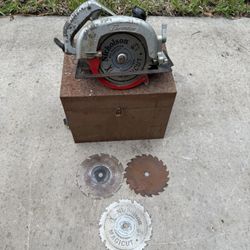 Dormeyer 6 1/2” circular saw + 4 blades
