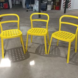 Ikea Aluminum  Metal Chairs