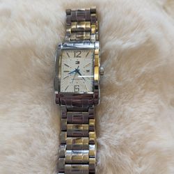 Tommy Hilfiger Date Men's Silver Toned Link Band Analog Watch