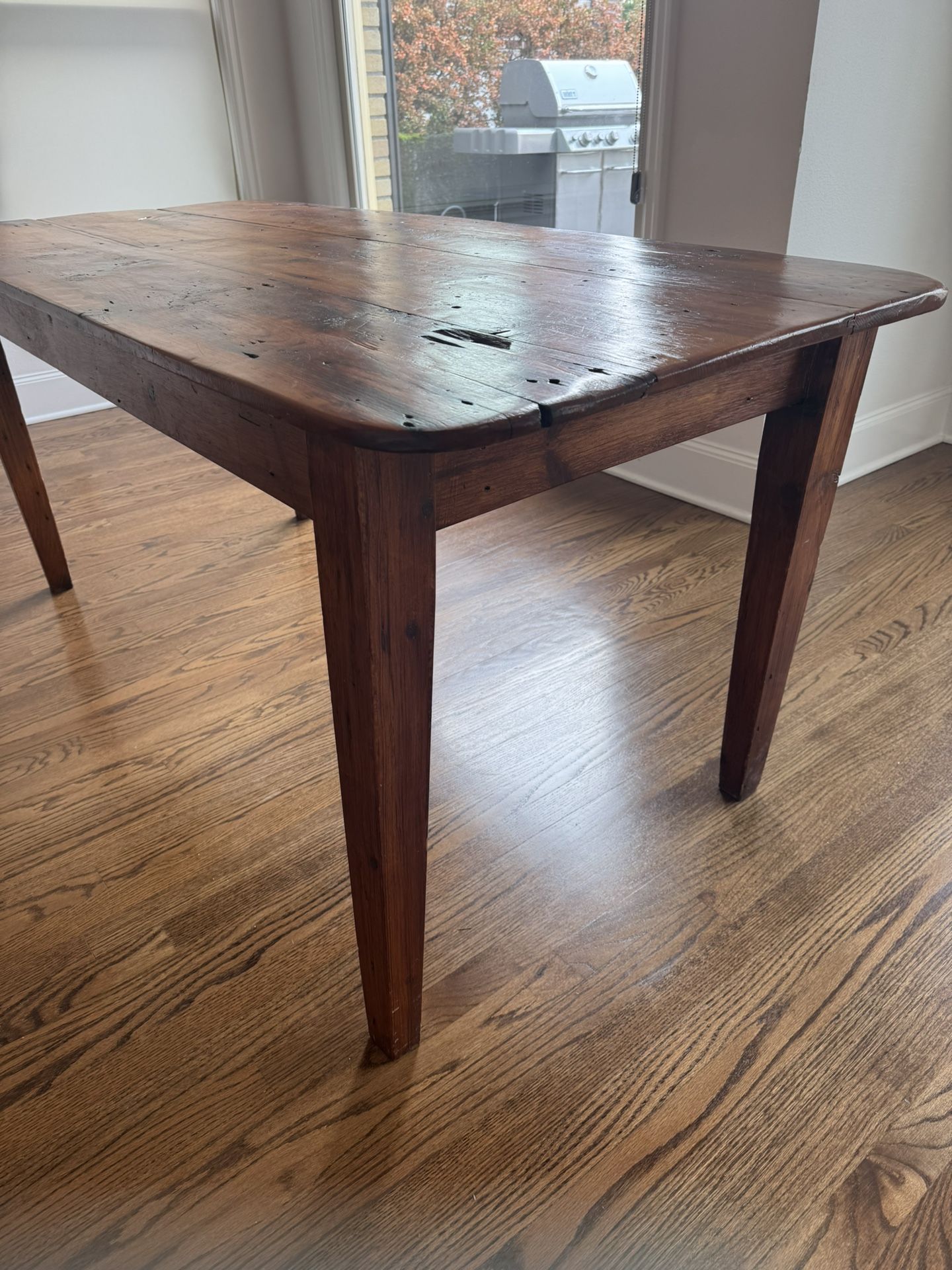 Early American Antique Pine Dining Table