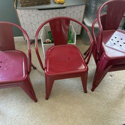 Kids Metal Chair - Set of 4