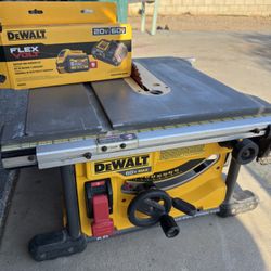 Dewalt Table Saw  With Battery And Charger 