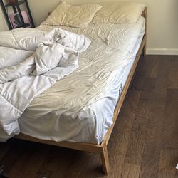 Queen bed and mattress