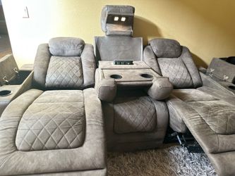 3 seat and 2 seat power reclining sofa couch