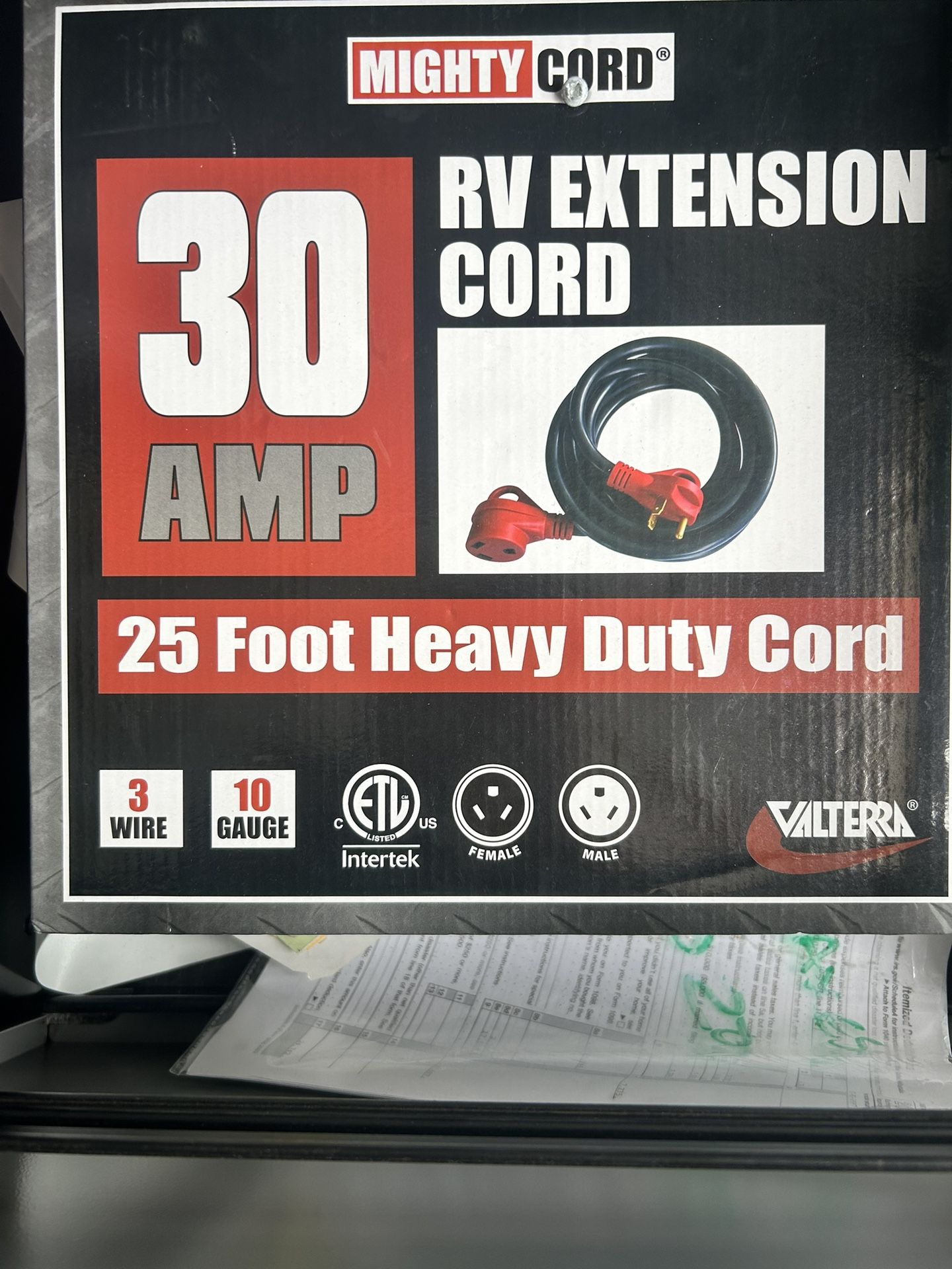 25’ Rv Power Cord