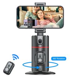 Brand New Smart 360° Auto Face Tracking Phone Tripod with Gesture Recognition – No App Required for Live Streaming, Video & Content Creation