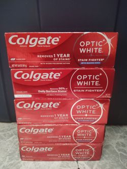 Colgate toothpaste optic white