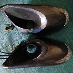 Aftermarket Carbon Fiber Side Mirrors With Turn Signal Indicators 