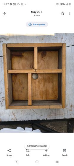 Rustic Wood Shadow Box Display Shelf