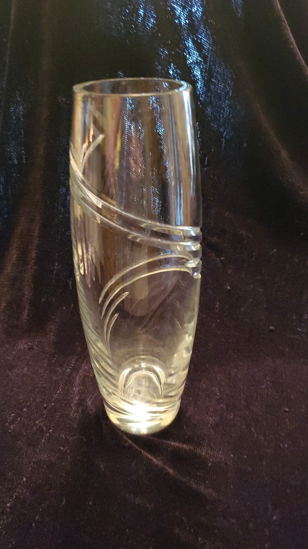 12.5" Crystal vase