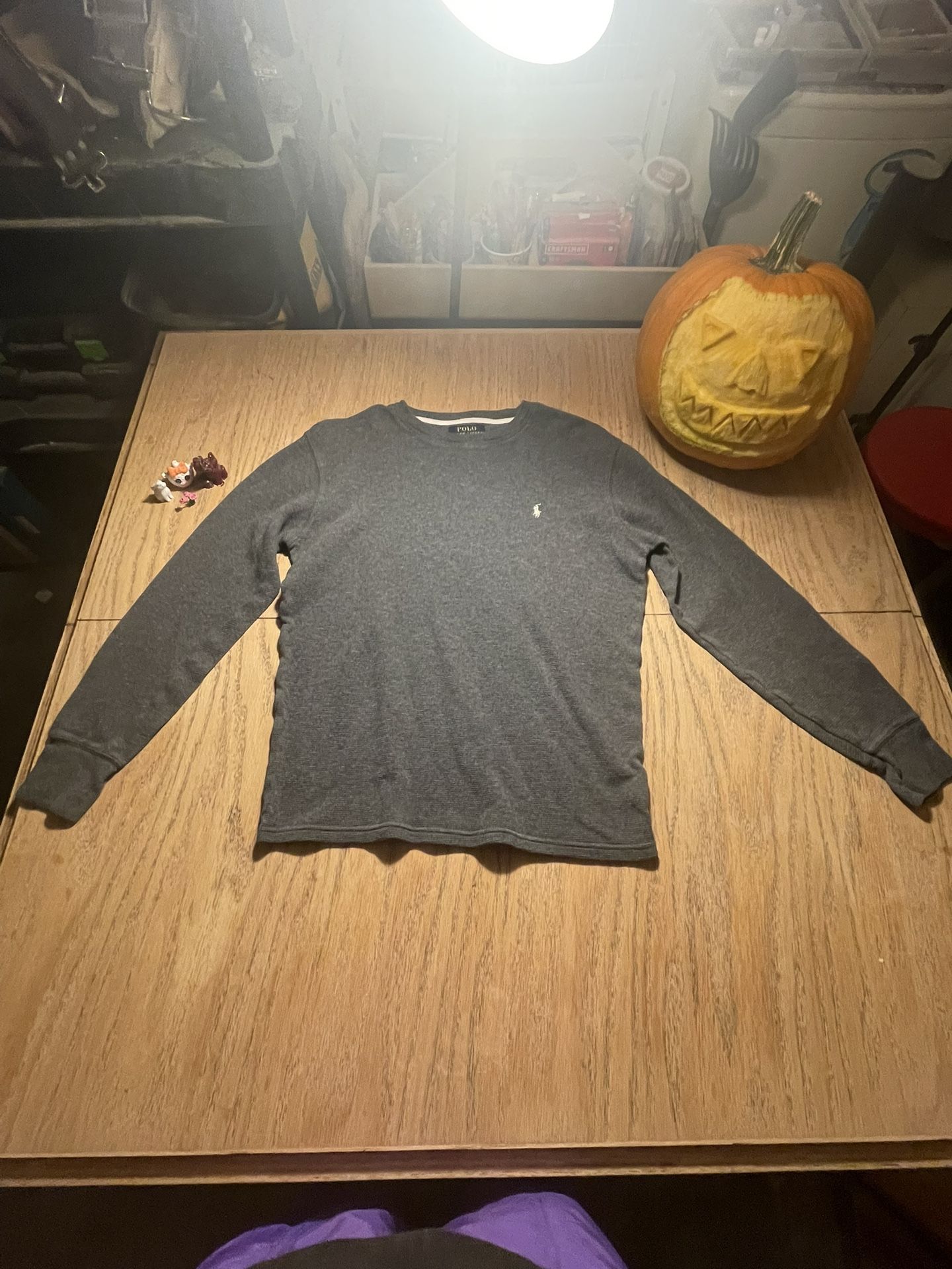 Grey Polo Ralph Lauren long sleeve shirt