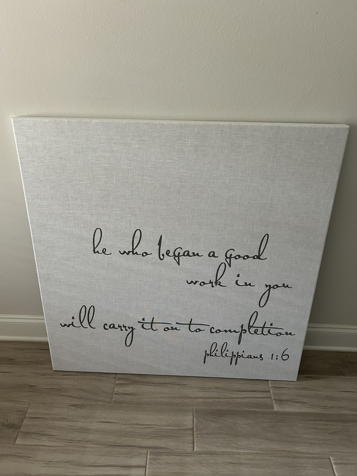 *****Big Price Reduction****Beautiful Bible Verse Painted On Canvas
