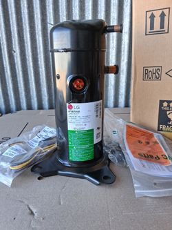 New APG029KAB 3.0T 13 SEER Hermetic Scroll Compressor, 28800 BTU/hr Nominal, 208 to 230 V, 2.4 hp Power Rating, R-410A Refrigerant, Import