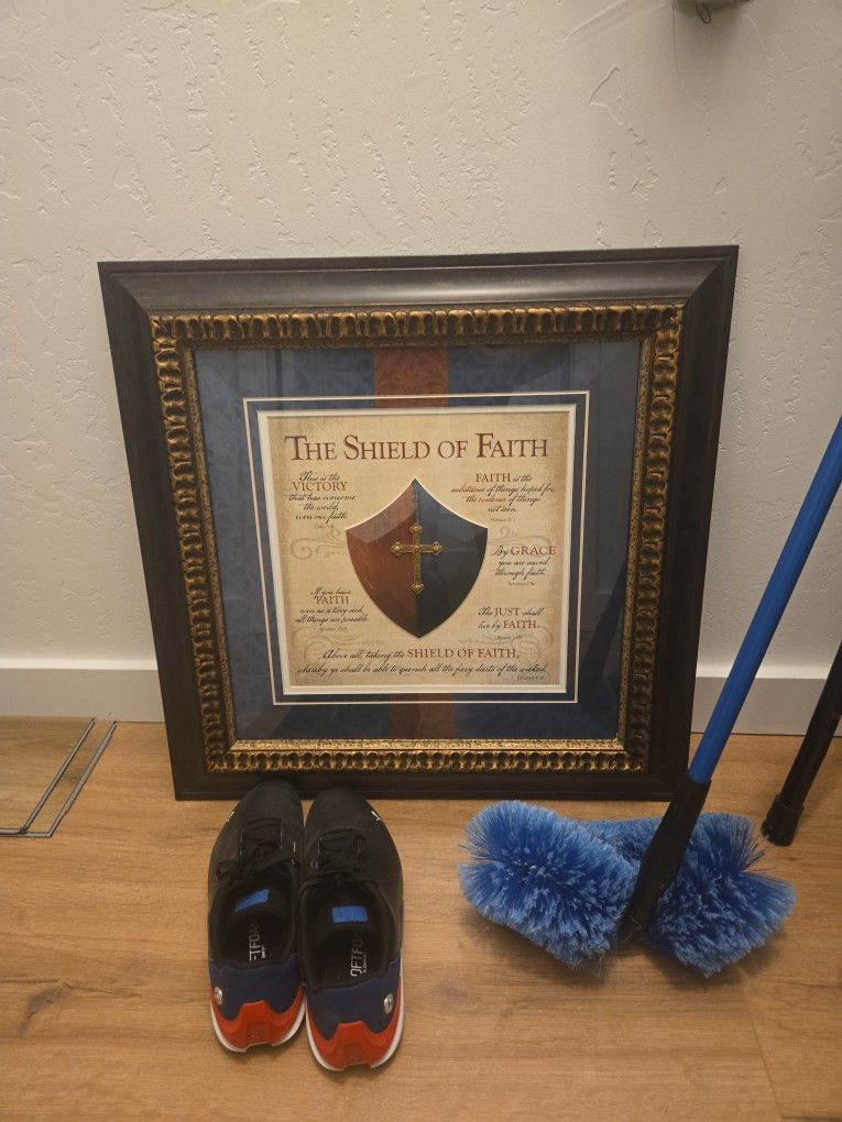 Frame Christian Cross Wall Decor