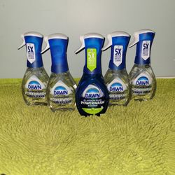 4 Free And Clear/1 Apple Scent Powerwash 16oz Dawn Dish Soap Spray