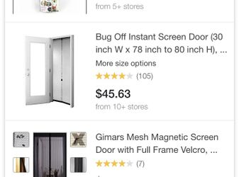 BRAND NEW BUG OFF INSTANT SCREEN