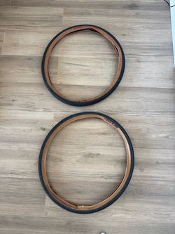 A pair of WTB Venture 50 x 700 TCS Light / Fast Rolling gravel bike tire