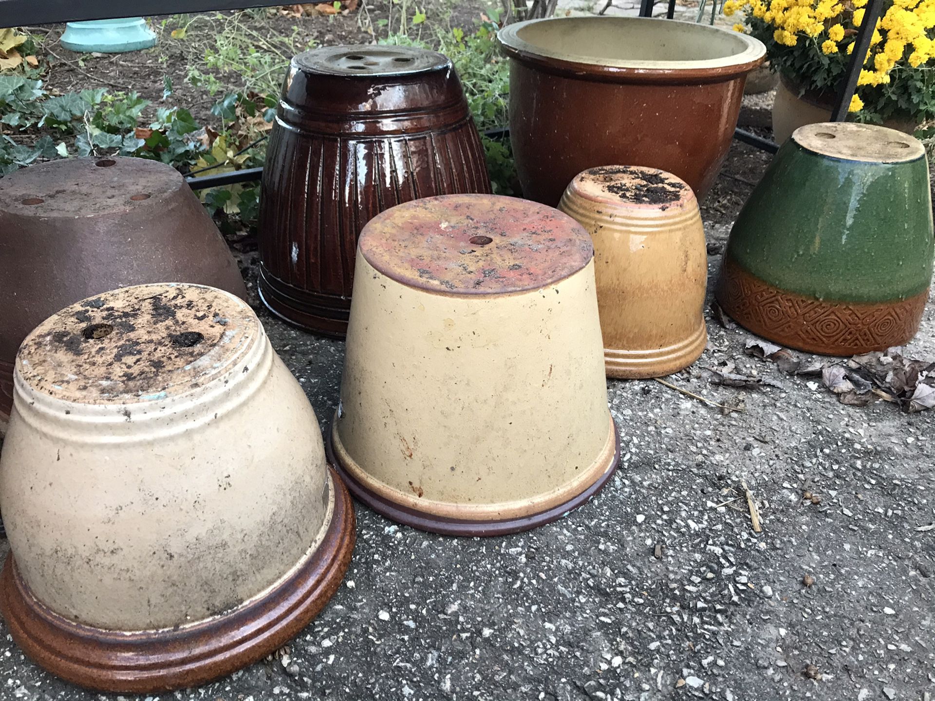 7 heavy duty ceramic planters