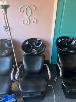Salon Shampoo Bowl and Chair Unit