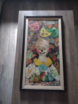 Vintage Rius oil painting