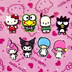 8Pc Sanrio Croc Charm Set