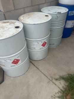 Metal barrels 55 gallons