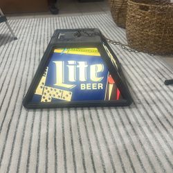 Miller Lite Beer Pool Table /Pub Table Hanging Light