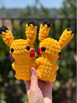 Pokémon Pikachu plushie ⚡️ handmade ⚡️ crochet ⚡️ stuffie