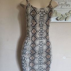 Snake Print Dress