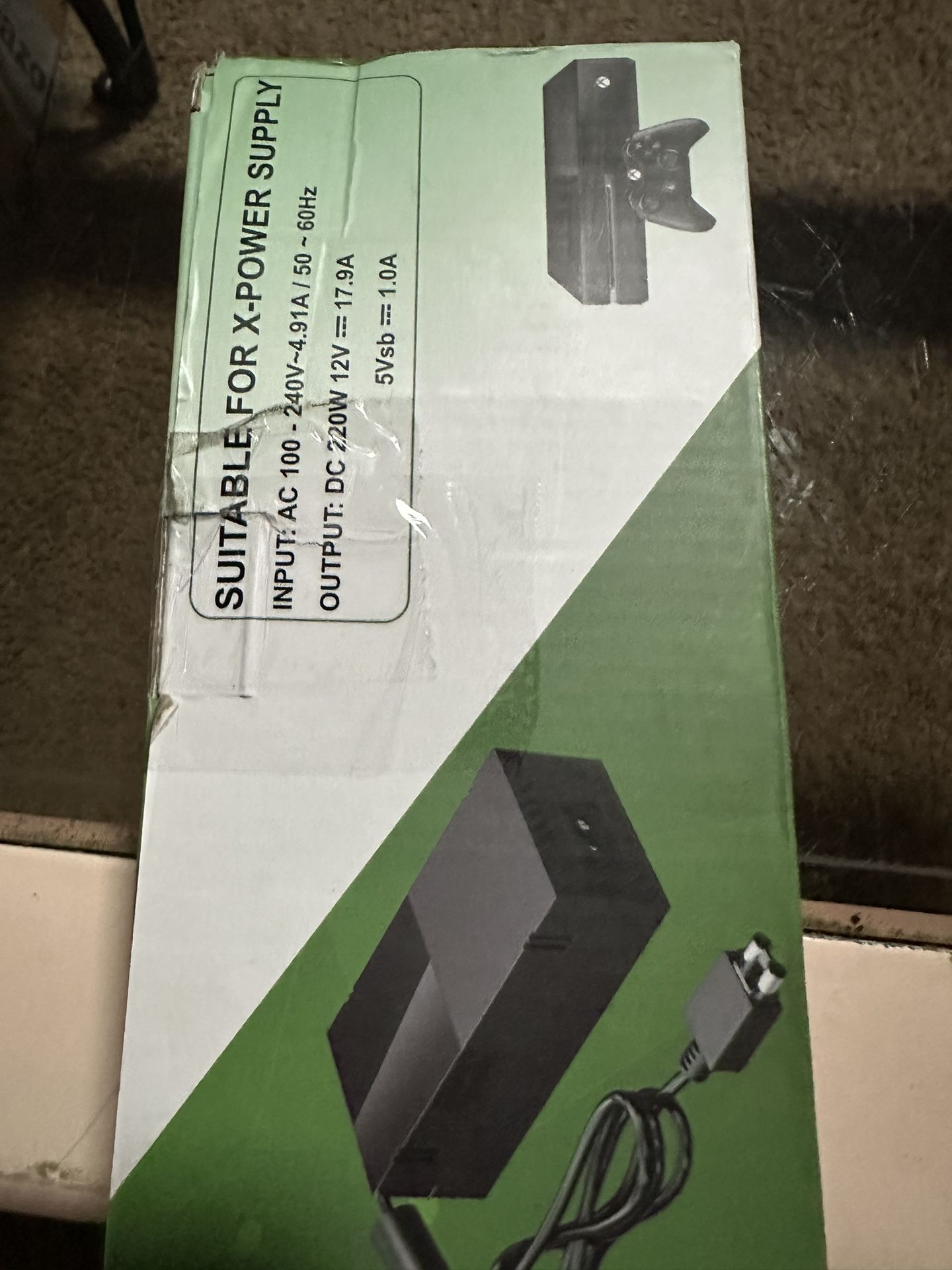 Ponkor Power Supply for Xbox One, AC Cord Replacement Power Brick Adapter 100-240V Compatible with Xbox One  Brand new in box yours for $20