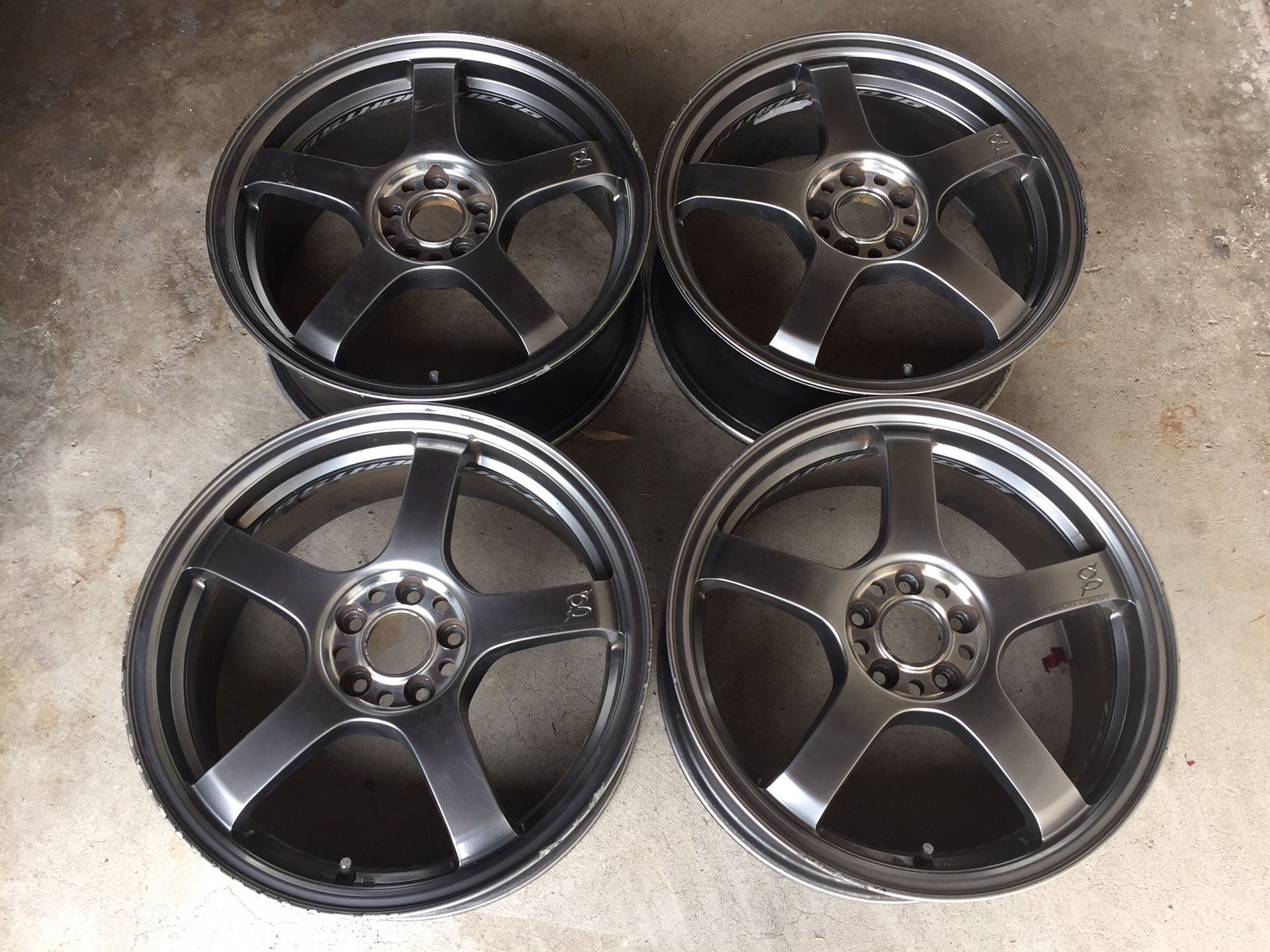 Rays Gram Lights T57-RC 5x100 17” wheels rims TE37 Jdm Volk racing for ...